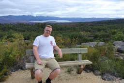 Taking a break in the Grampians. Phil's favourite activity!